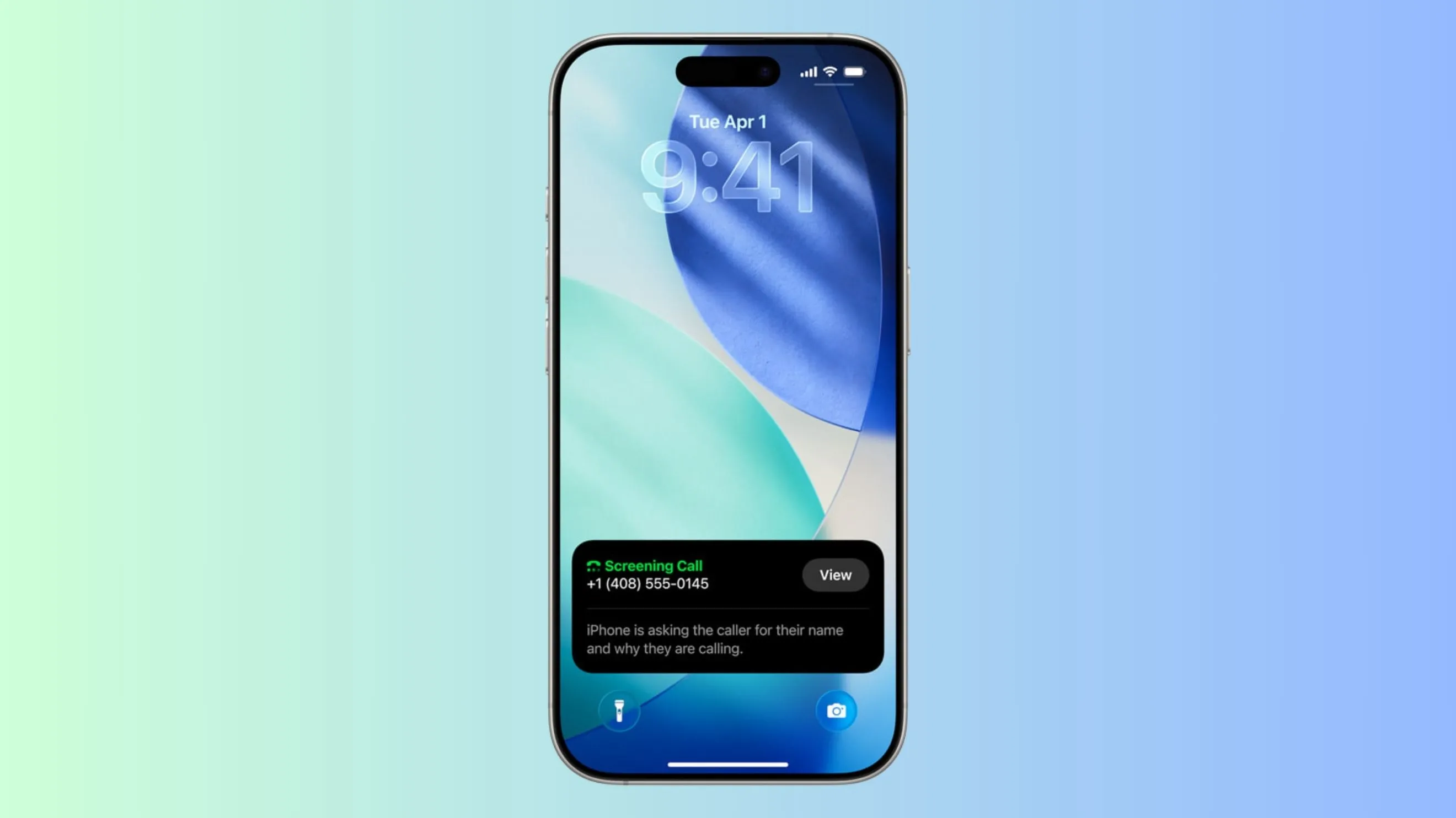 Giao diện tính năng Sàng lọc cuộc gọi trên iPhone chạy iOS 26