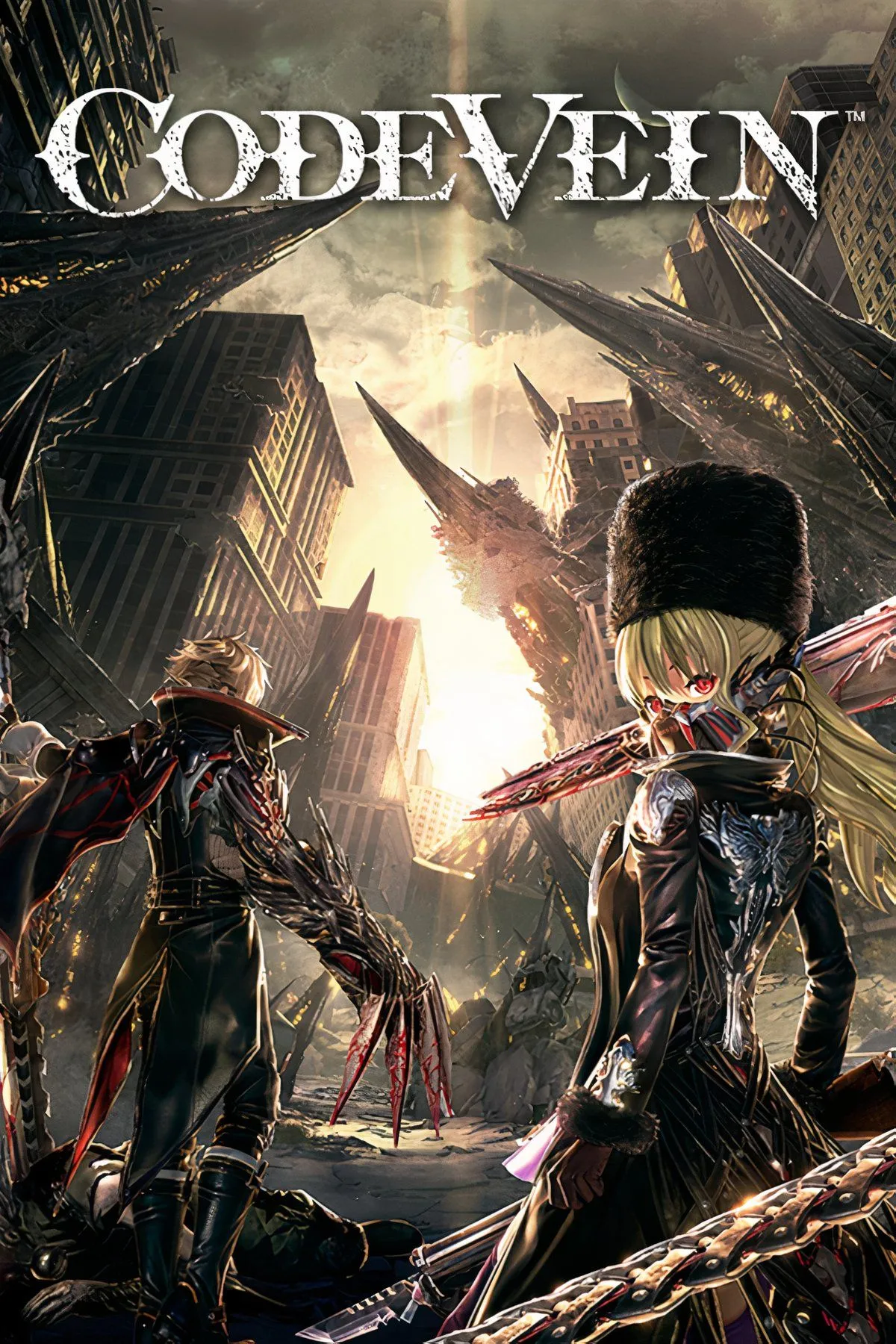 Hình ảnh collage minh họa phong cách đồ họa và nhân vật trong game Code Vein, thể hiện sự pha trộn giữa Souls-like và JRPG