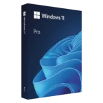Hình ảnh hộp sản phẩm Windows 11 Pro minh họa cho bản quyền phần mềm