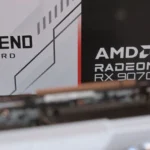 Hộp card đồ họa ASRock Radeon RX 9070 XT Steel Legend