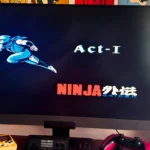 Màn hình hiển thị game Ninja Gaiden 1988, một ví dụ game platformer 2D cổ điển.