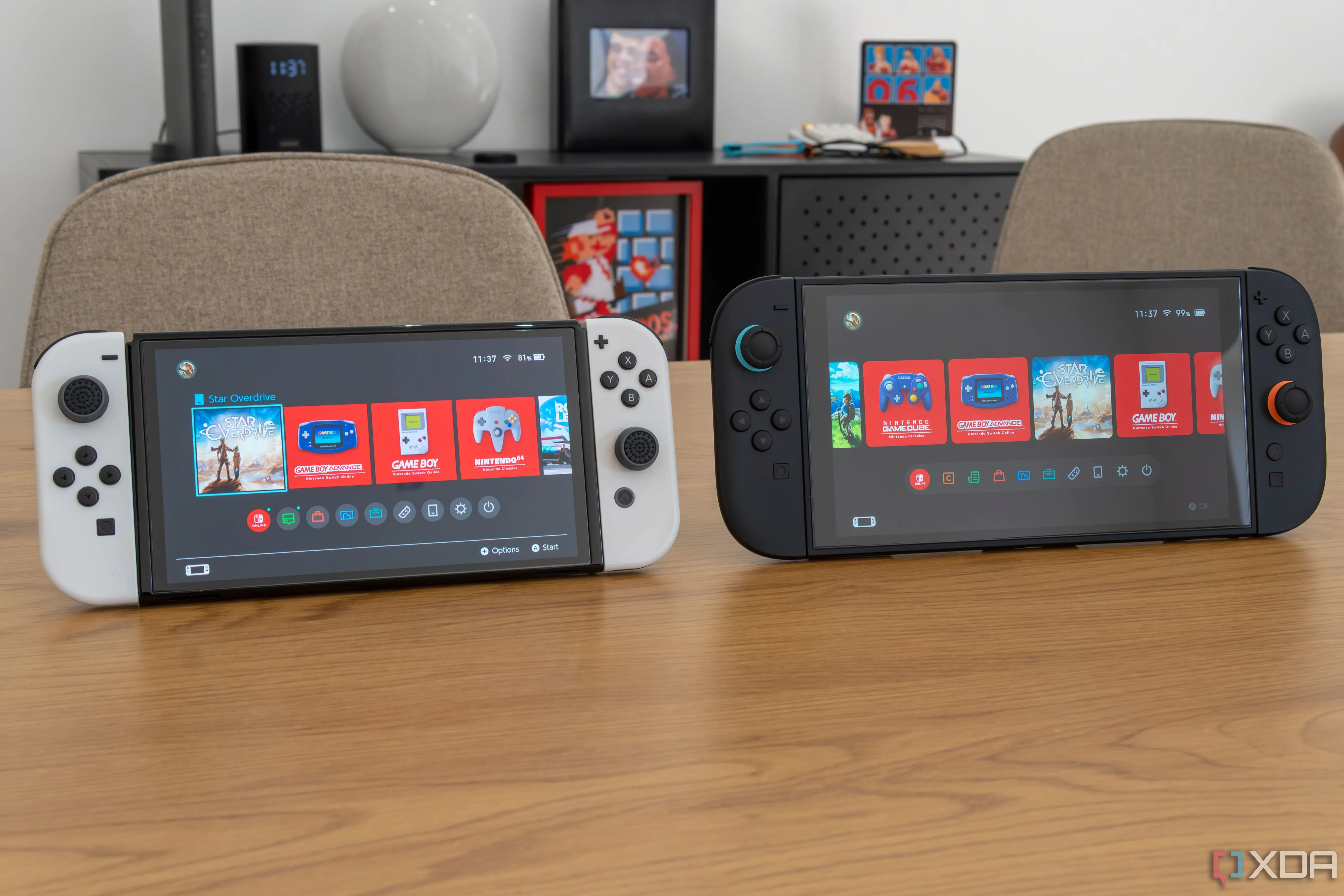So sánh kích thước và thiết kế giữa Nintendo Switch OLED và Switch 2