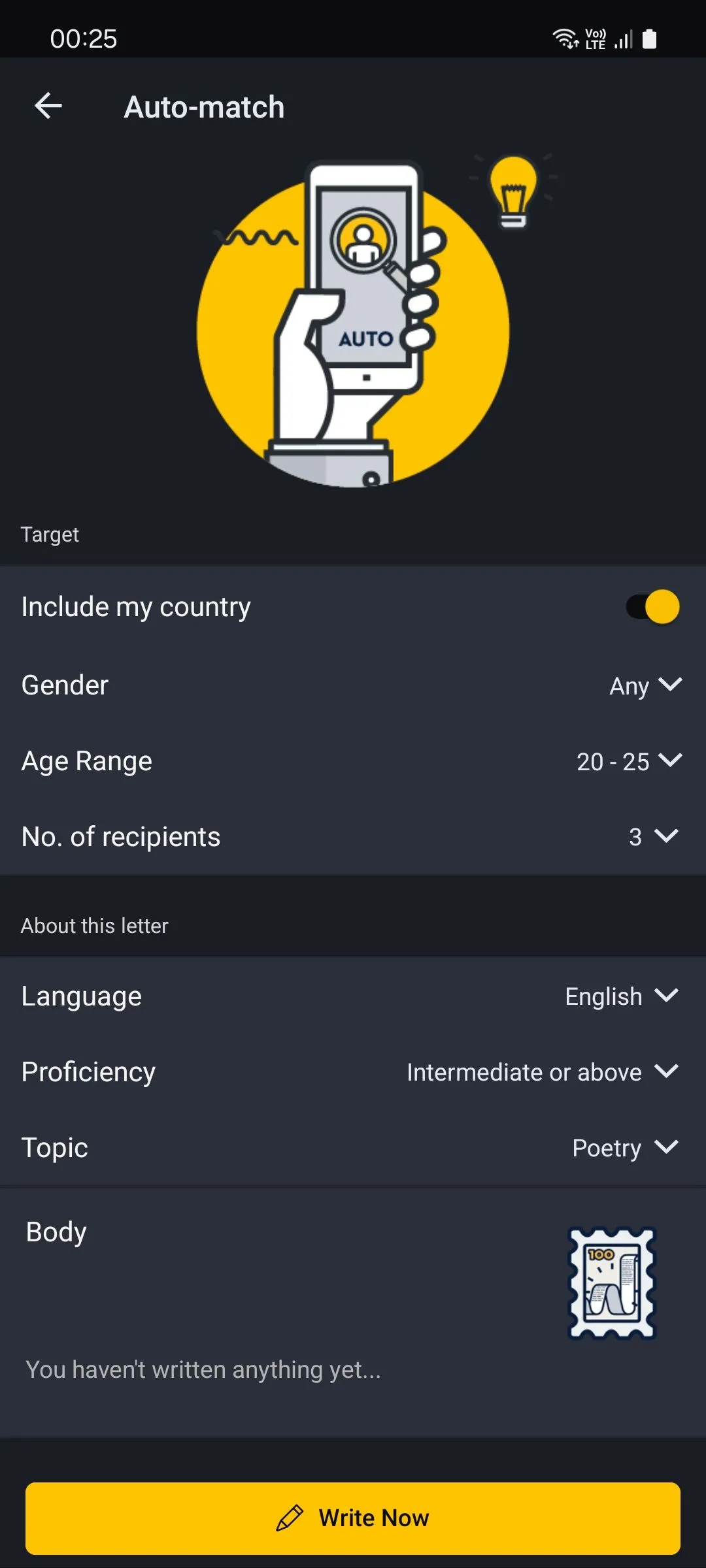 Giao diện khám phá người dùng và tính năng tự động ghép đôi (auto-match) trong Slowly