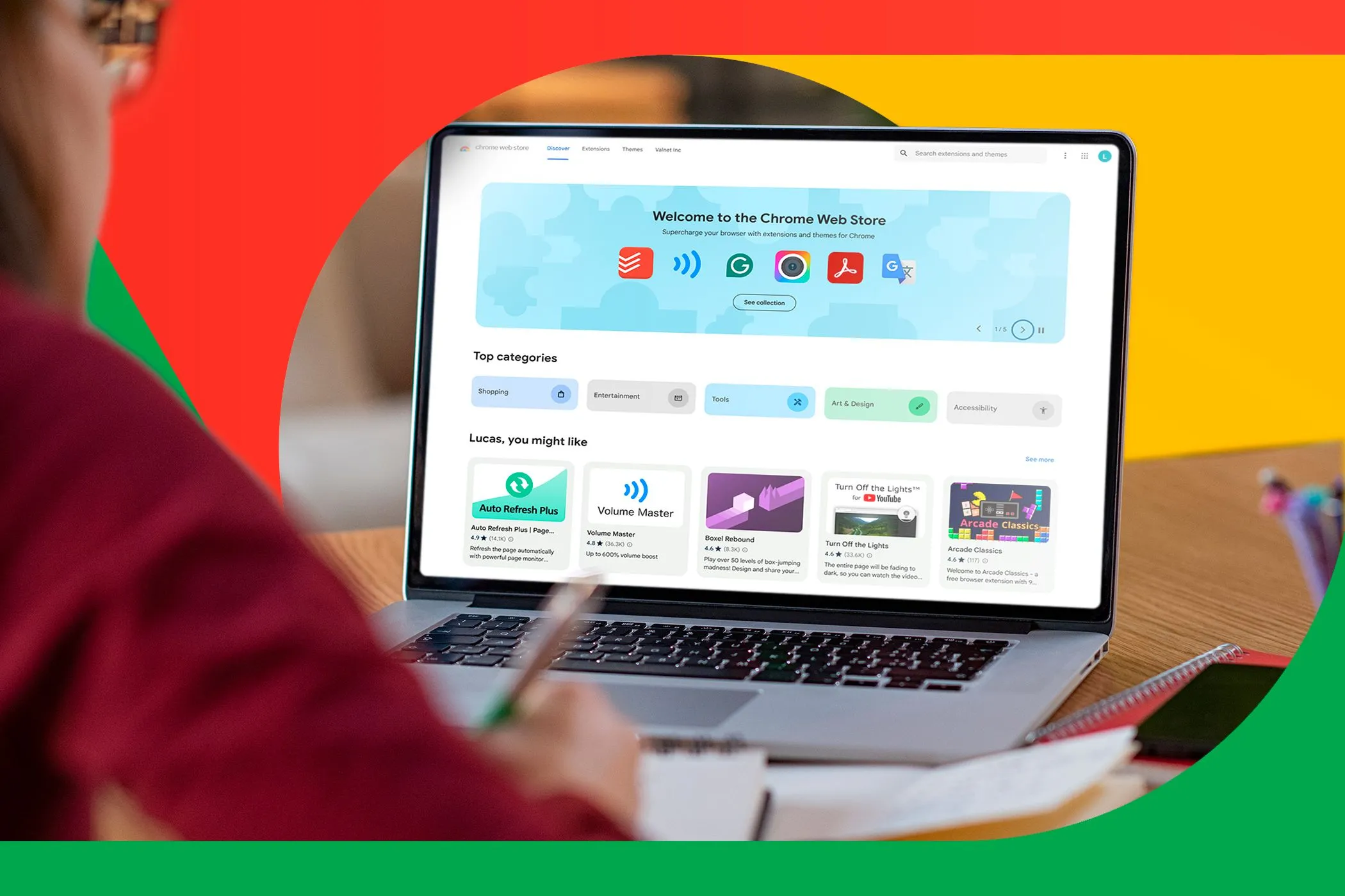 Người dùng đang tìm kiếm các tiện ích mở rộng trên Chrome Web Store để tối ưu hóa công việc và học tập.