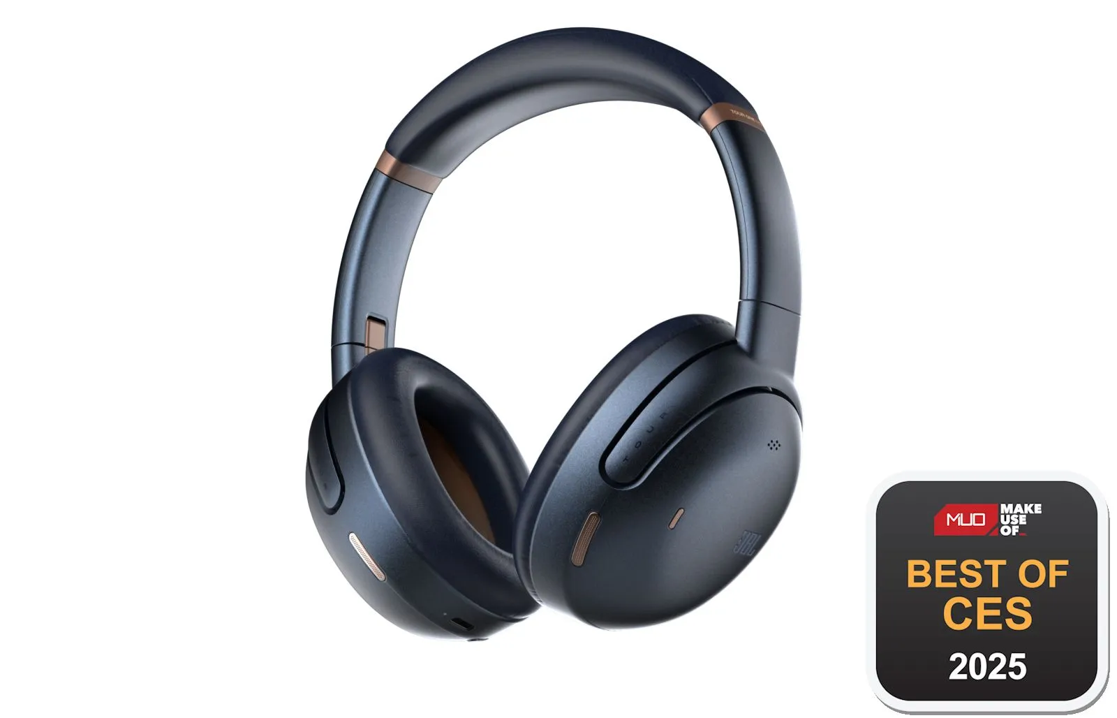 Tai nghe chống ồn JBL Tour One M3 cao cấp, đi kèm bộ phát không dây JBL Smart Tx, nhận giải thưởng tại CES 2025.