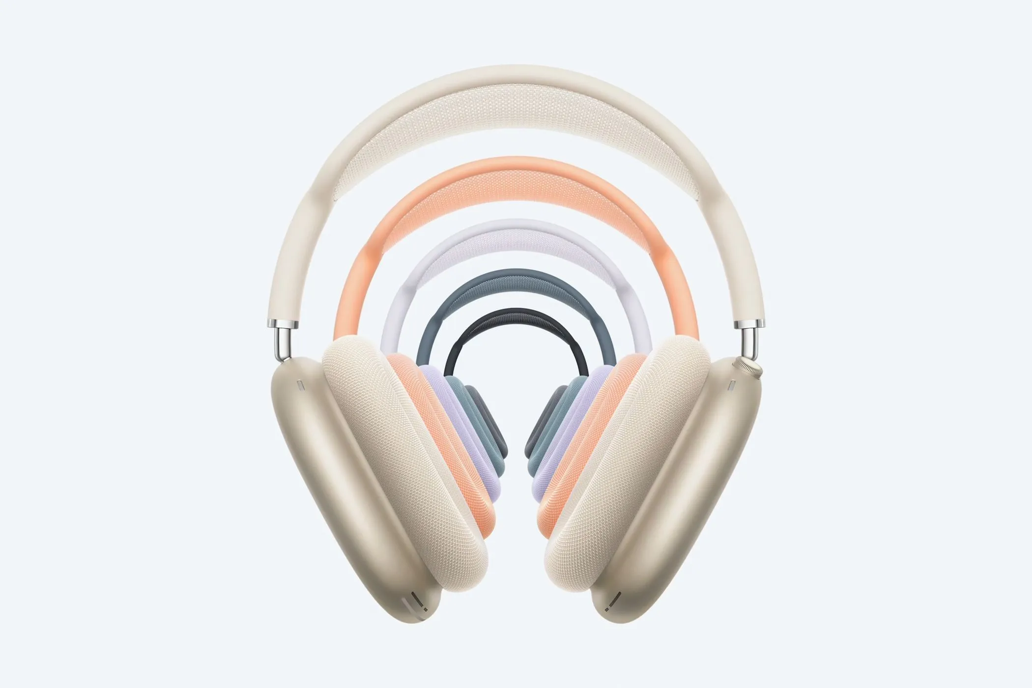AirPods Max với cổng USB-C và các tùy chọn màu sắc mới, thể hiện thiết kế over-ear đặc trưng.