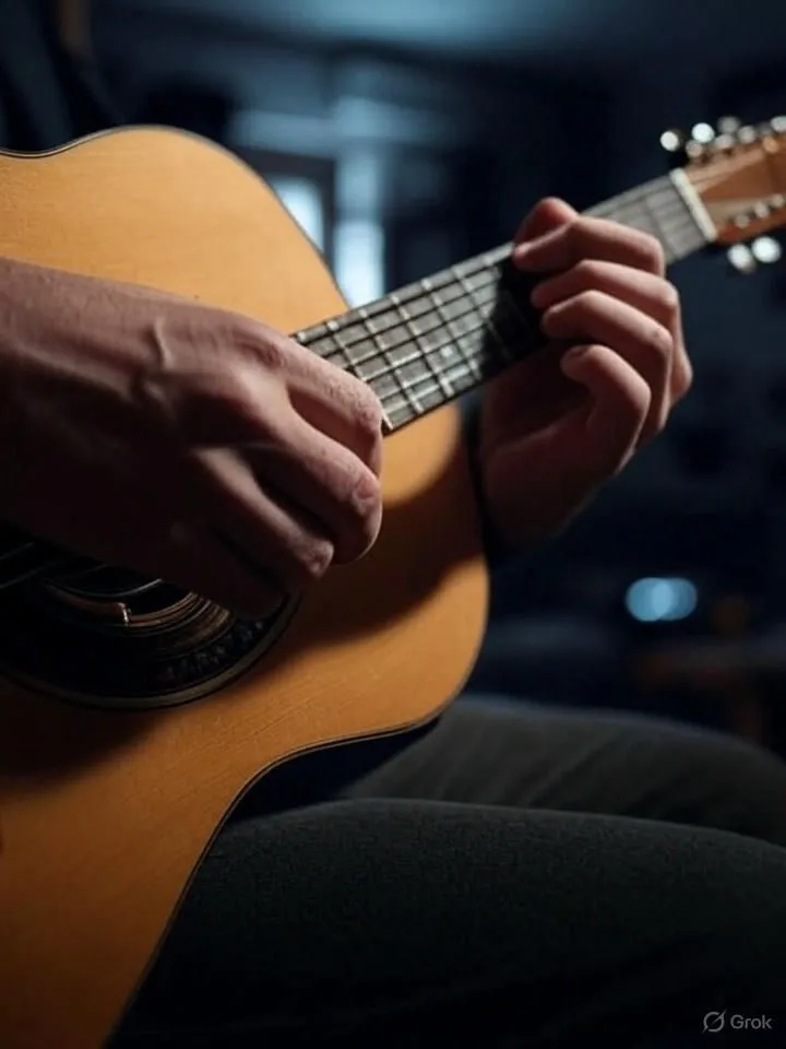 Bàn tay biến dạng khi chơi guitar