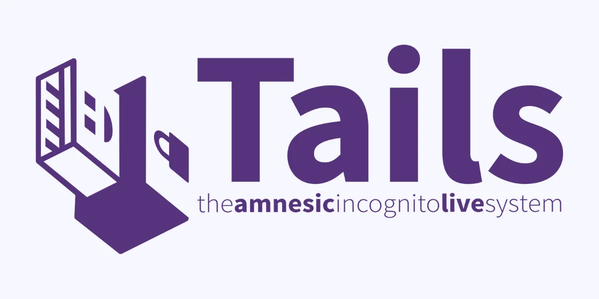 Biểu tượng của hệ điều hành Tails OS, một giải pháp Live OS chuyên biệt về bảo mật và riêng tư cao cấp