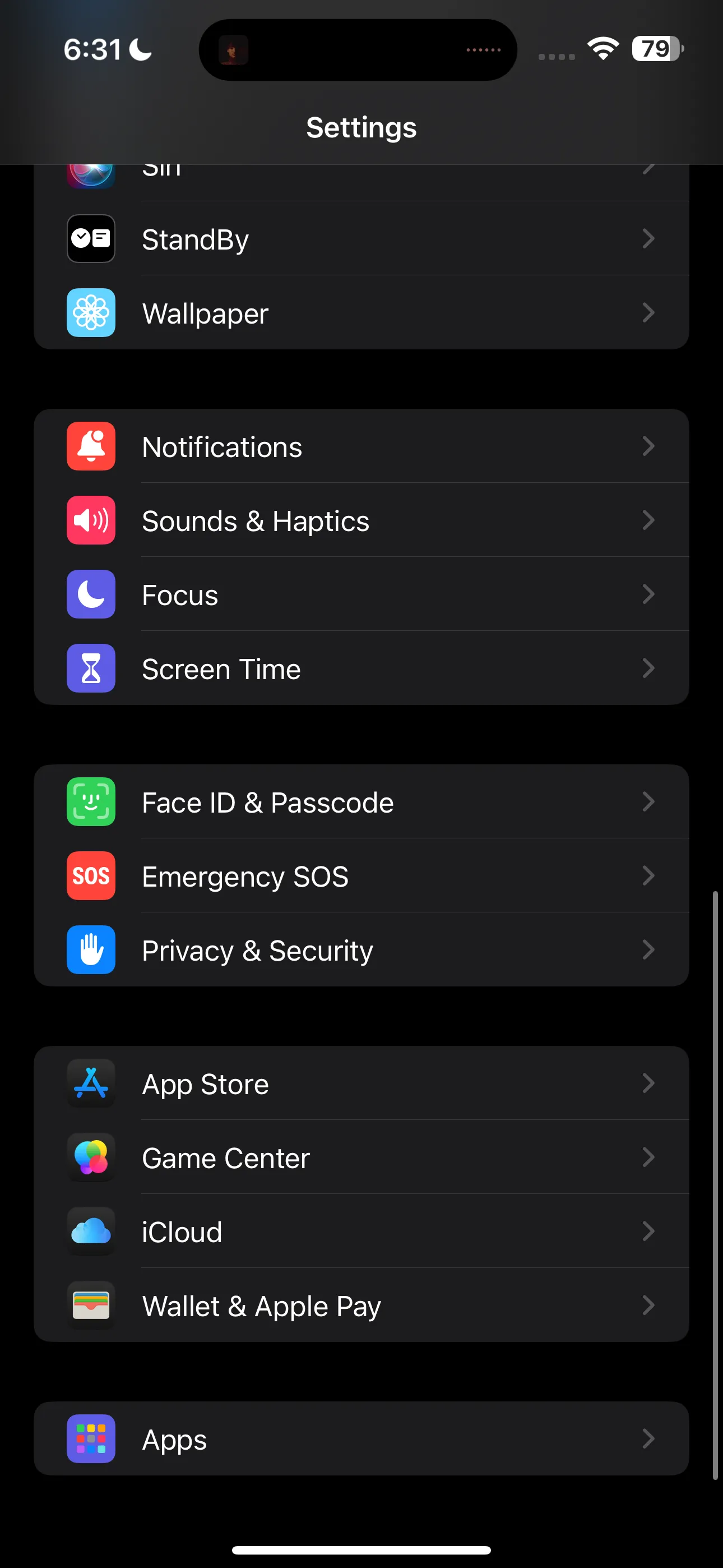 Biểu tượng ứng dụng Cài đặt (Settings) trên màn hình chính iPhone.