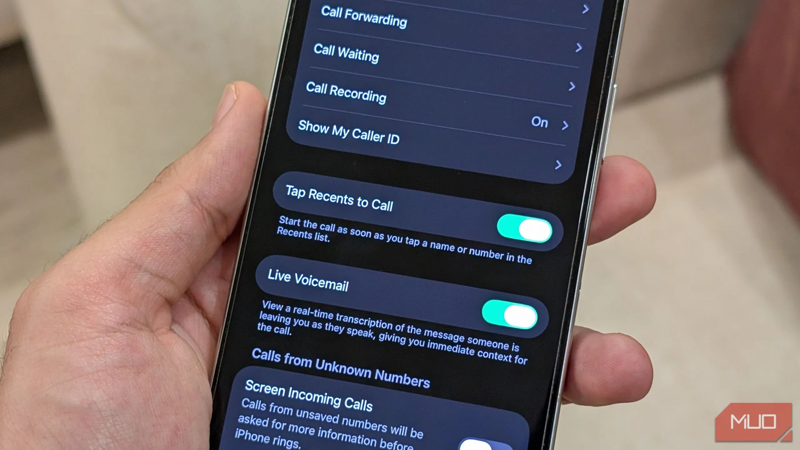 Cài đặt &quot;Chạm Vào Gần Đây Để Gọi&quot; trong ứng dụng Điện thoại của iOS 26, giúp người dùng gọi nhanh từ lịch sử
