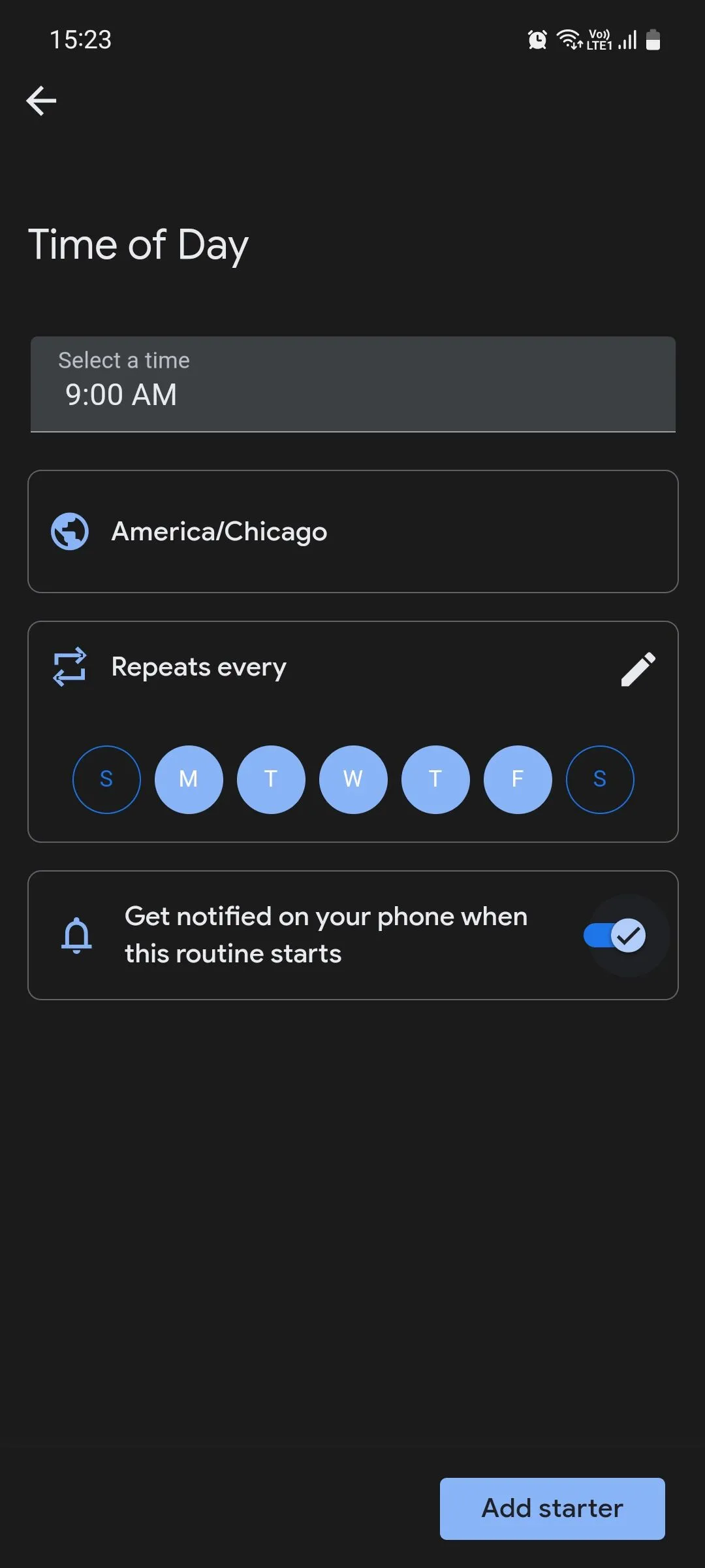 Cài đặt kích hoạt Routine dựa trên thời gian trong Google Assistant Routines