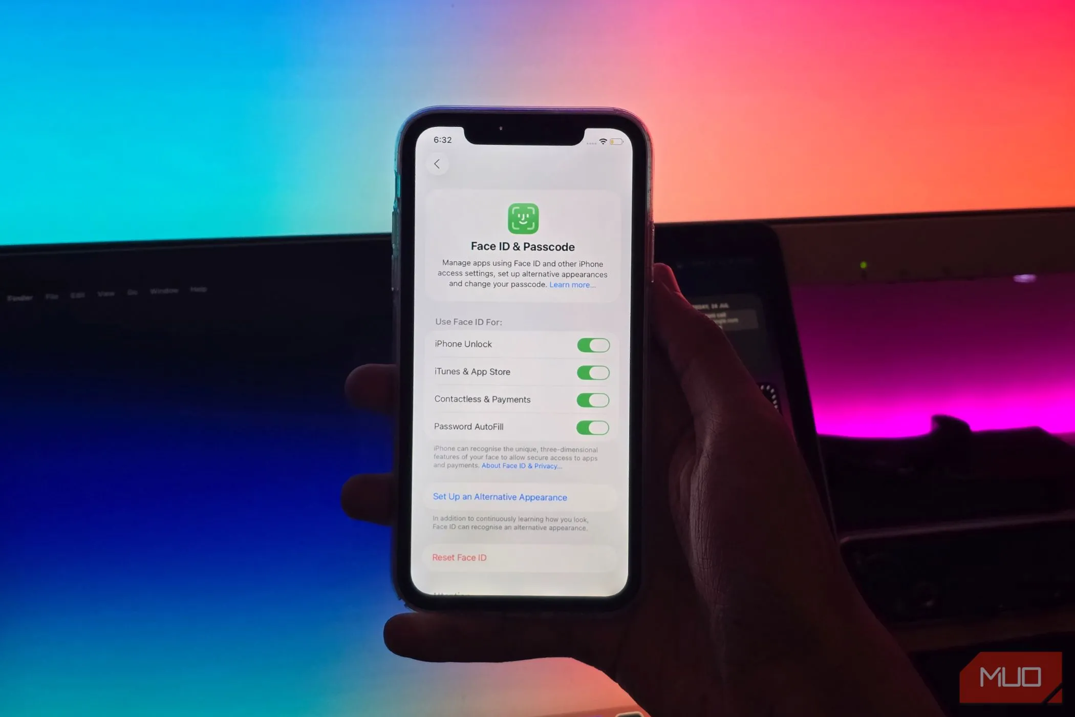 Cài đặt lại Face ID trên iPhone để kiểm tra chức năng