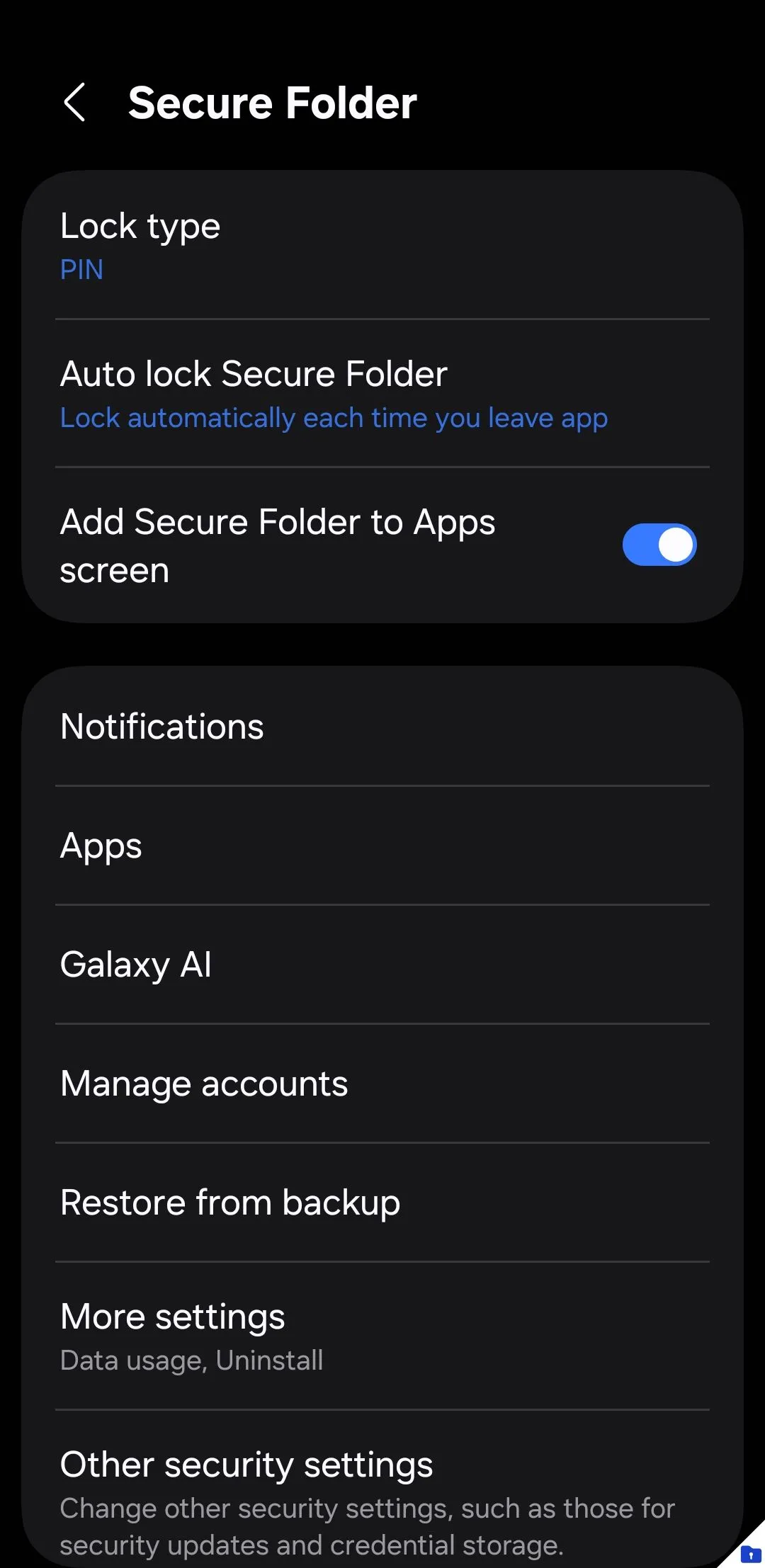 Cài đặt Thư mục Bảo mật (Secure Folder) trên điện thoại Samsung