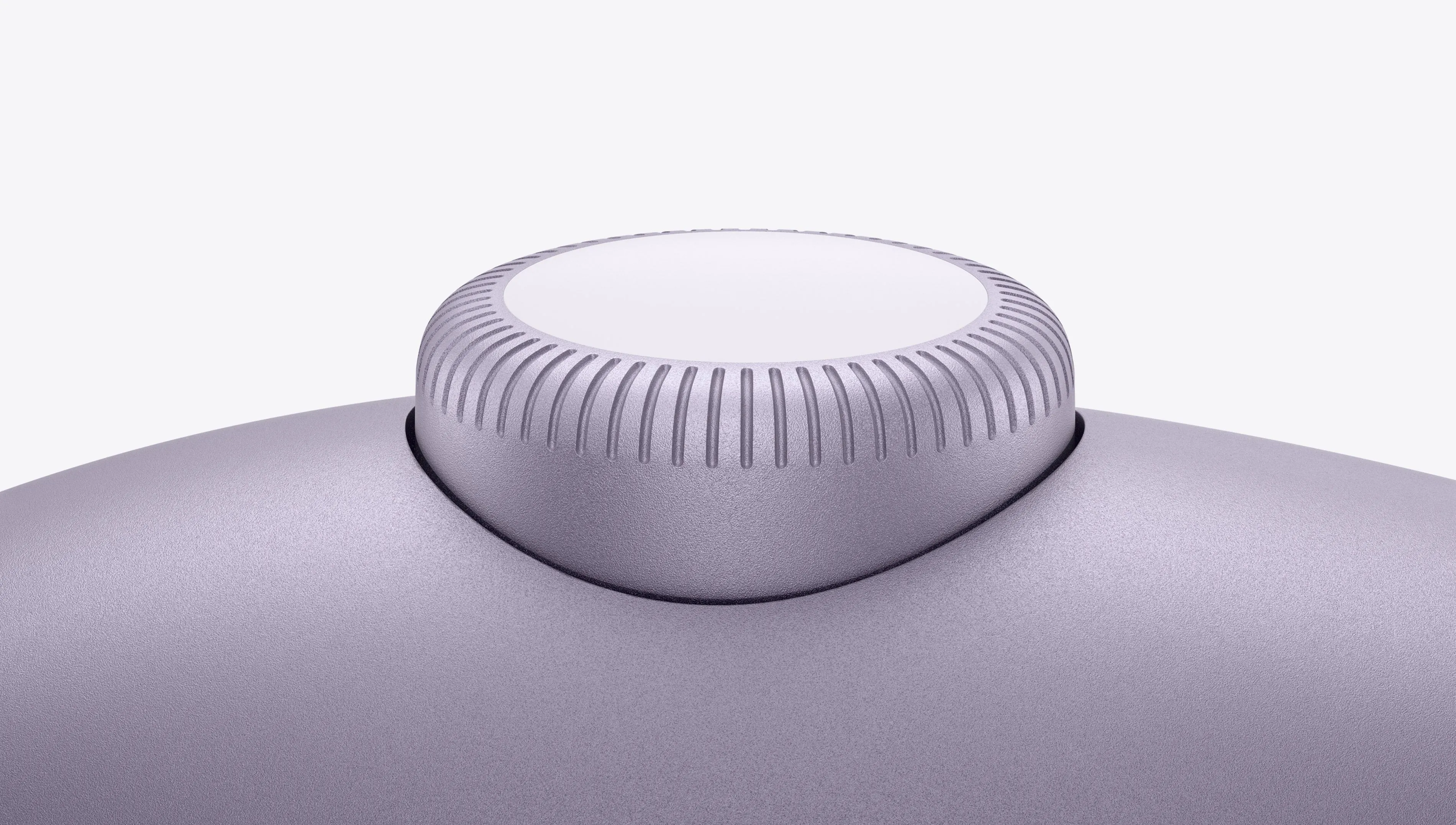 Cận cảnh nút điều khiển Digital Crown trên AirPods Max, một chi tiết được đánh giá là khó sử dụng và quá nhạy.