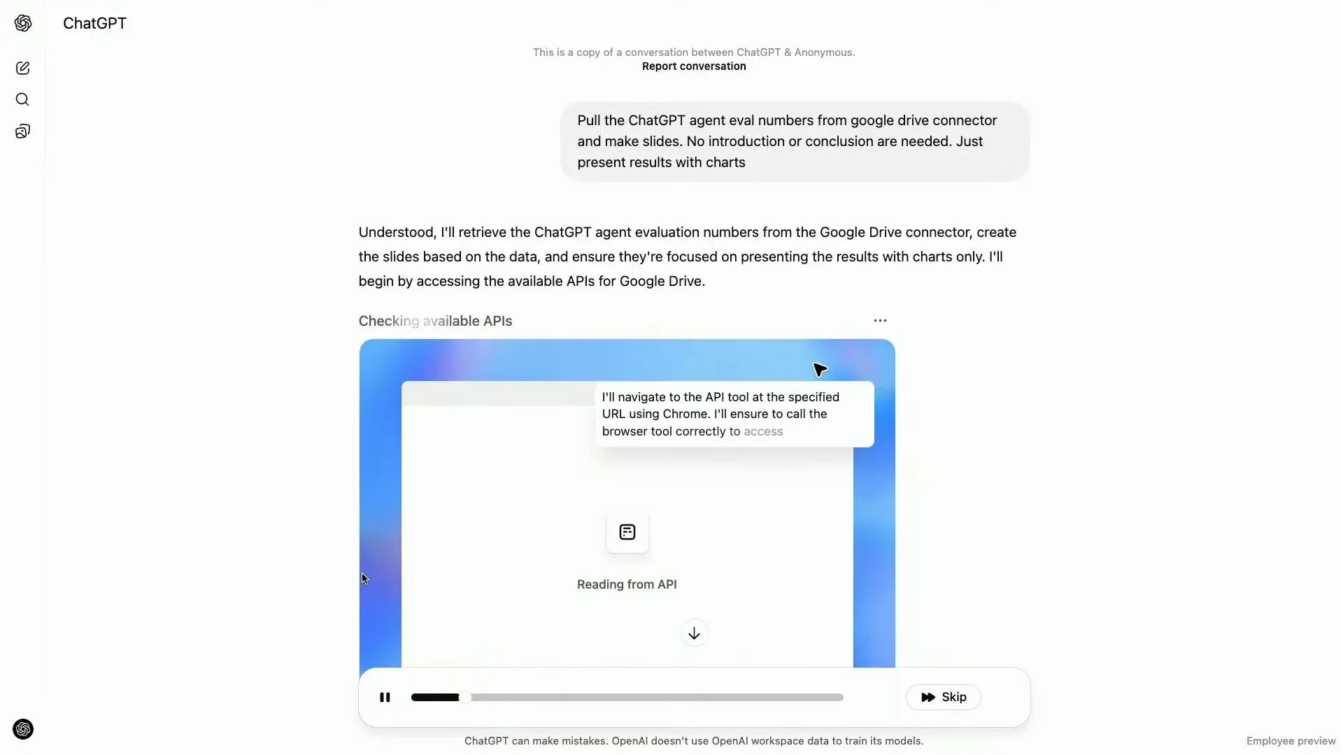 ChatGPT Agent của OpenAI sử dụng kết nối