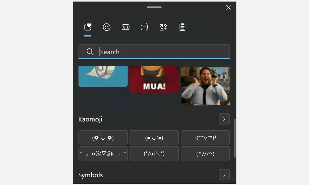 Công cụ chọn emoji trên máy tính Windows