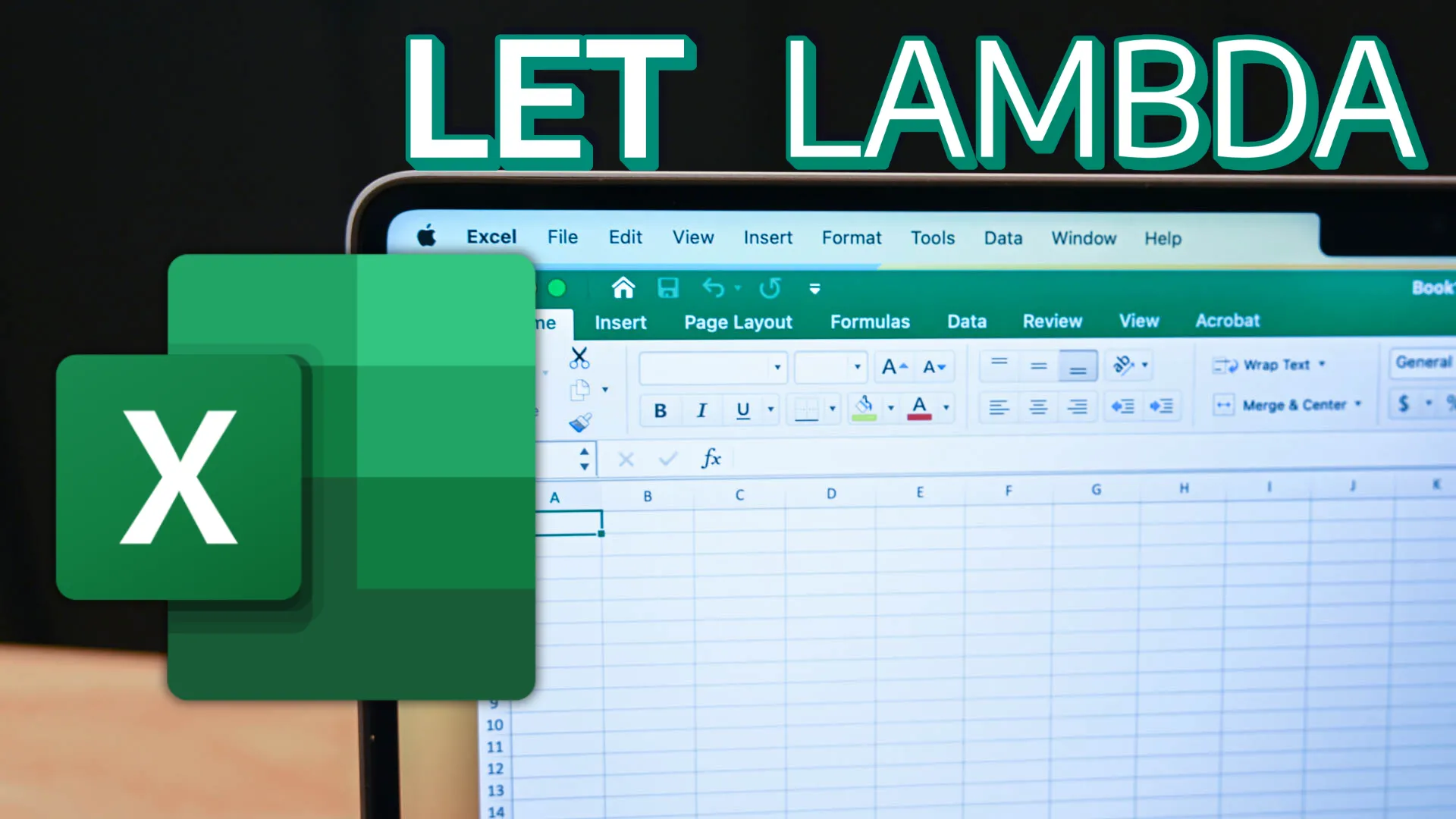 Giao diện Microsoft Excel đang mở trên máy Mac, biểu thị sự linh hoạt và mạnh mẽ của các hàm công thức
