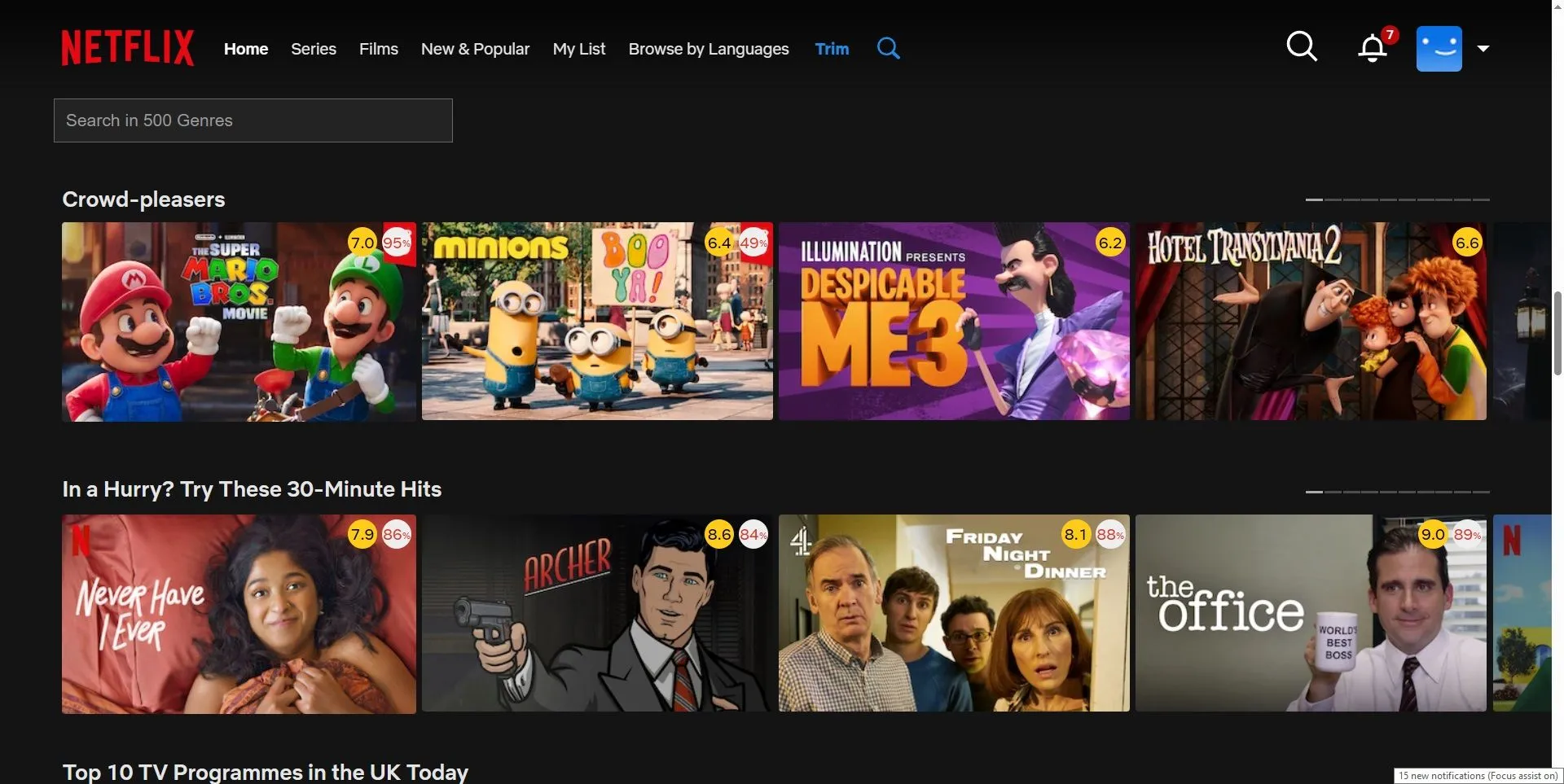 Hiển thị đánh giá IMDB và Rotten Tomatoes trực tiếp trên Netflix với Trim