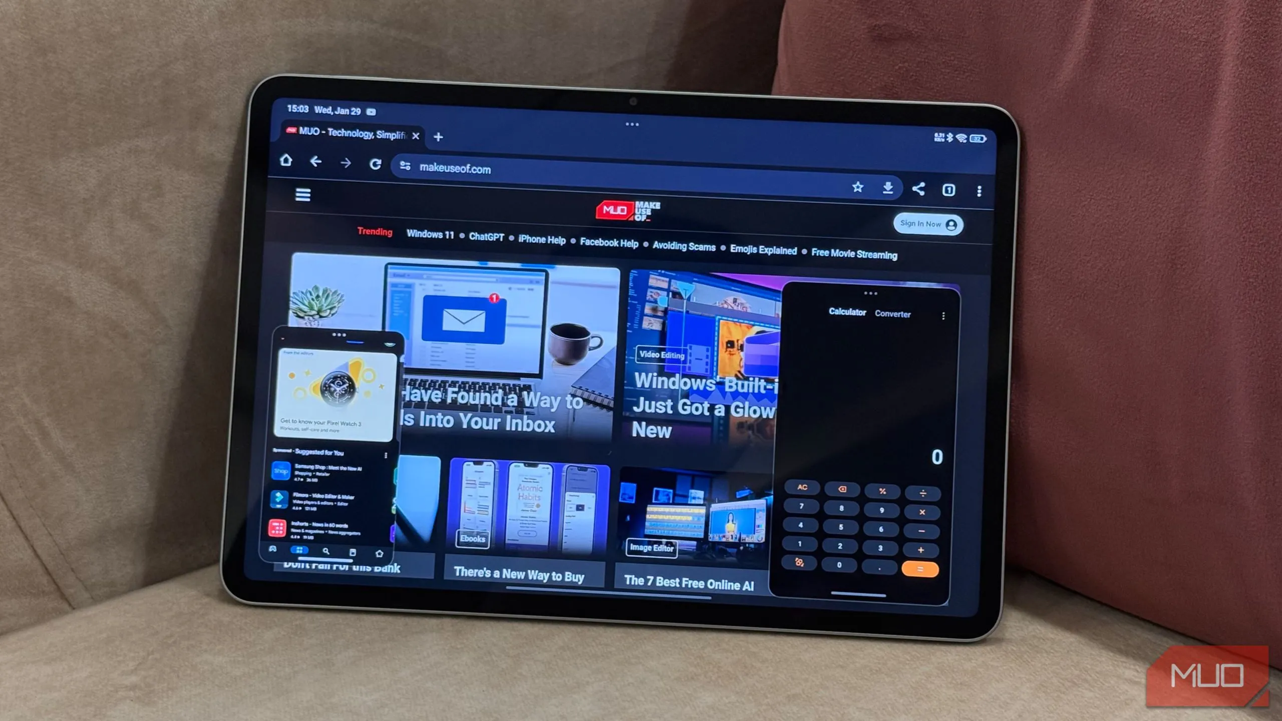 Khả năng đa nhiệm trên tablet Android