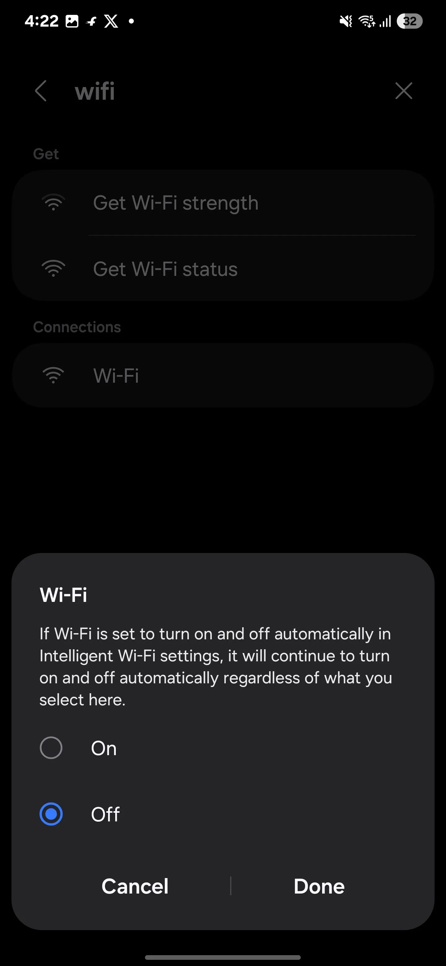 Khi rời nhà, Samsung Routines tự động tắt WiFi để chuyển sang dữ liệu di động