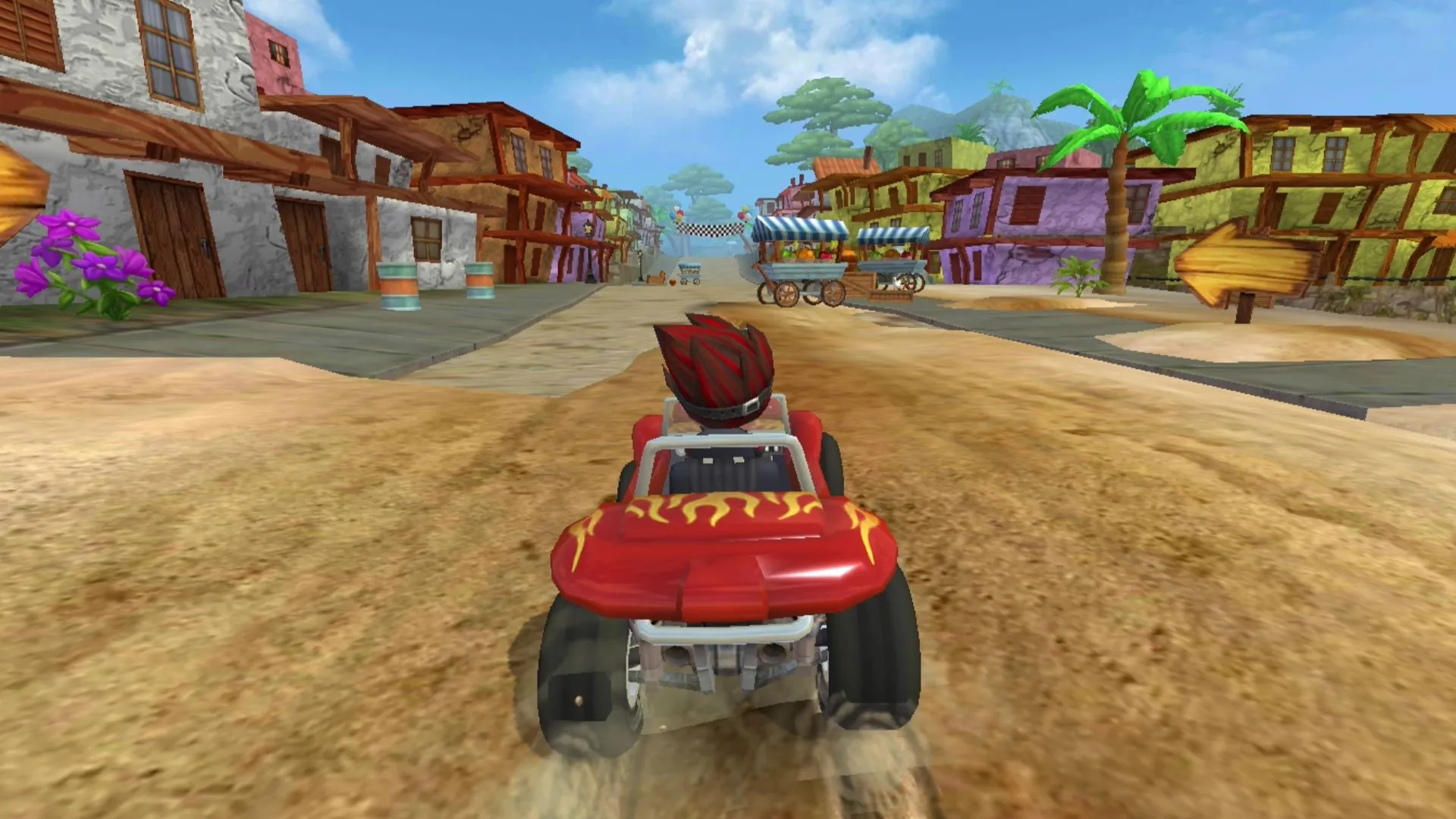 Màn hình trò chơi đua xe Asphalt 8 trên Google TV, minh họa khả năng giải trí với các tựa game offline chất lượng cao ngay cả khi Smart TV không có kết nối internet.