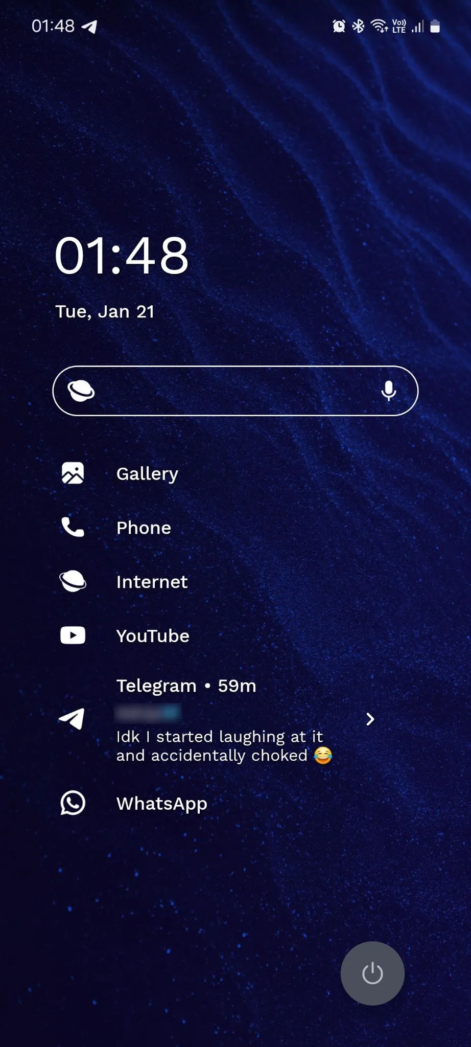 Niagara Launcher hiển thị và cho phép trả lời thông báo Telegram từ màn hình chính