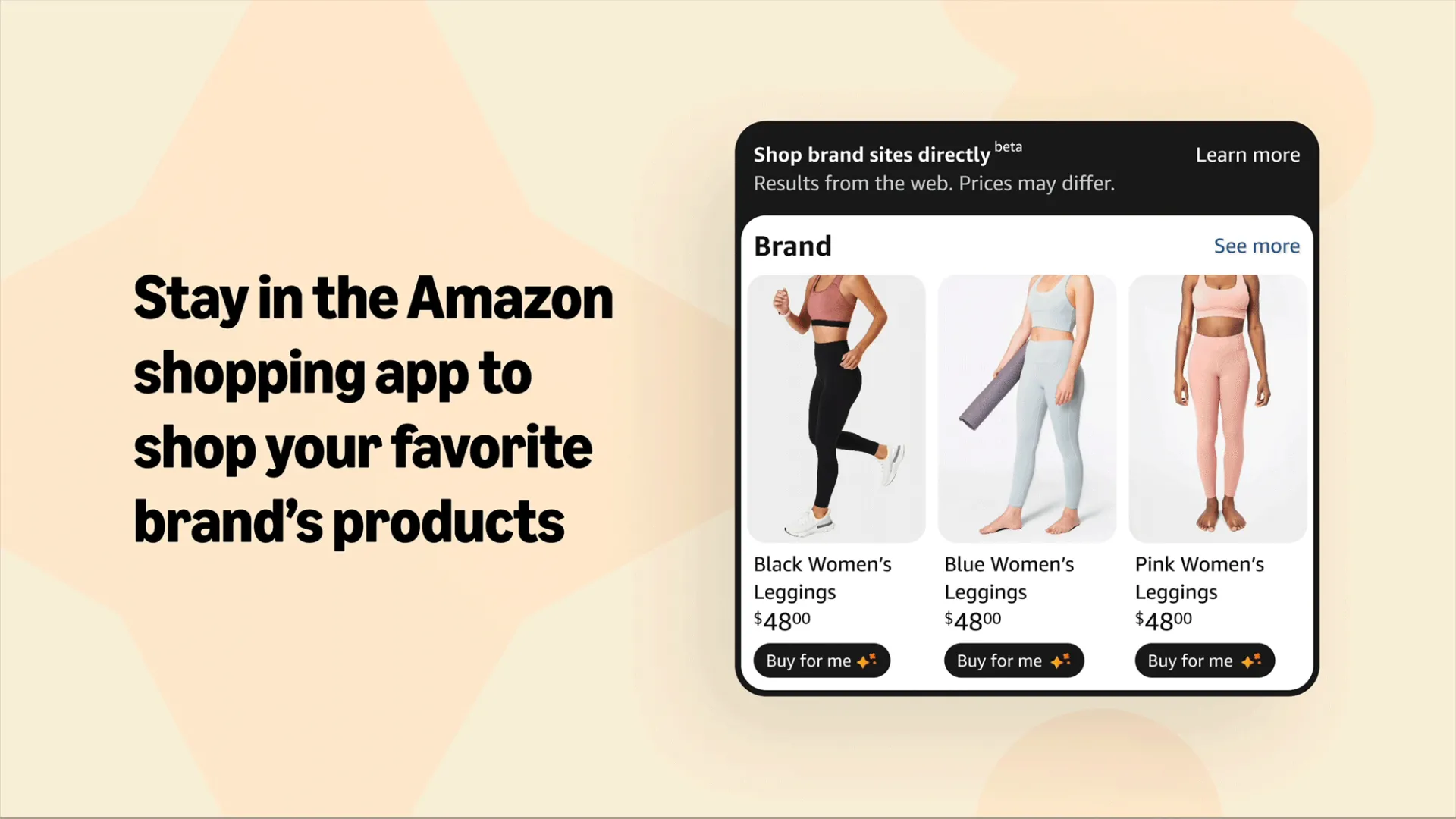 Quảng cáo tính năng &quot;Mua hộ&quot; của Amazon trên ứng dụng, minh họa các giải pháp mua sắm trực tuyến có bảo vệ người tiêu dùng.