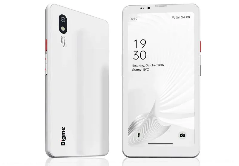 Smartphone Bigme HiBreak Pro với màn hình E-paper đen trắng, đại diện cho xu hướng điện thoại tối giản chưa hoàn toàn đáp ứng được nhu cầu cuộc sống