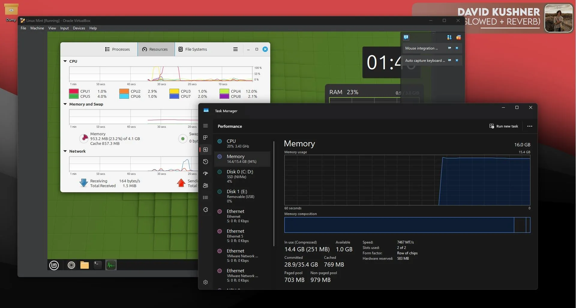 So sánh hiệu suất hoạt động và khả năng quản lý tài nguyên giữa Linux Mint và Windows.
