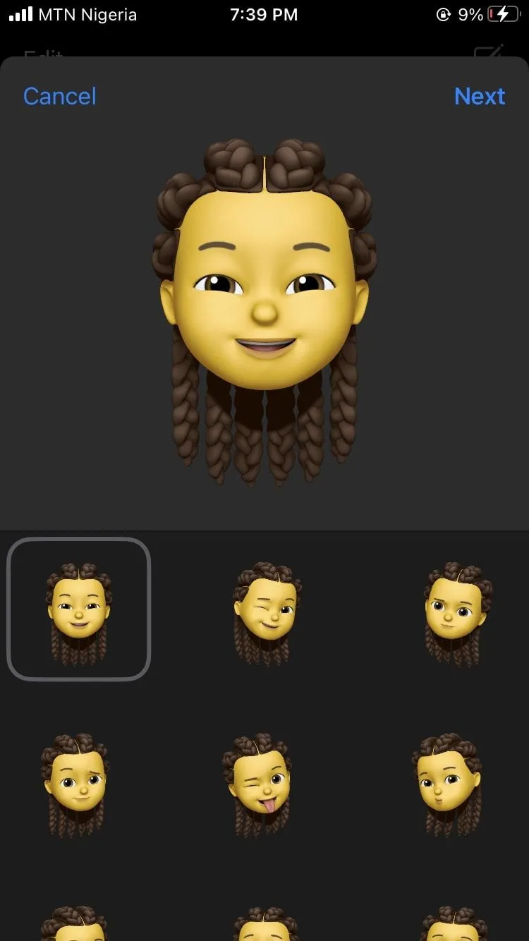 Tính năng Memoji trên iPhone hoạt động kém hiệu quả hơn do thiếu hệ thống TrueDepth của Face ID.