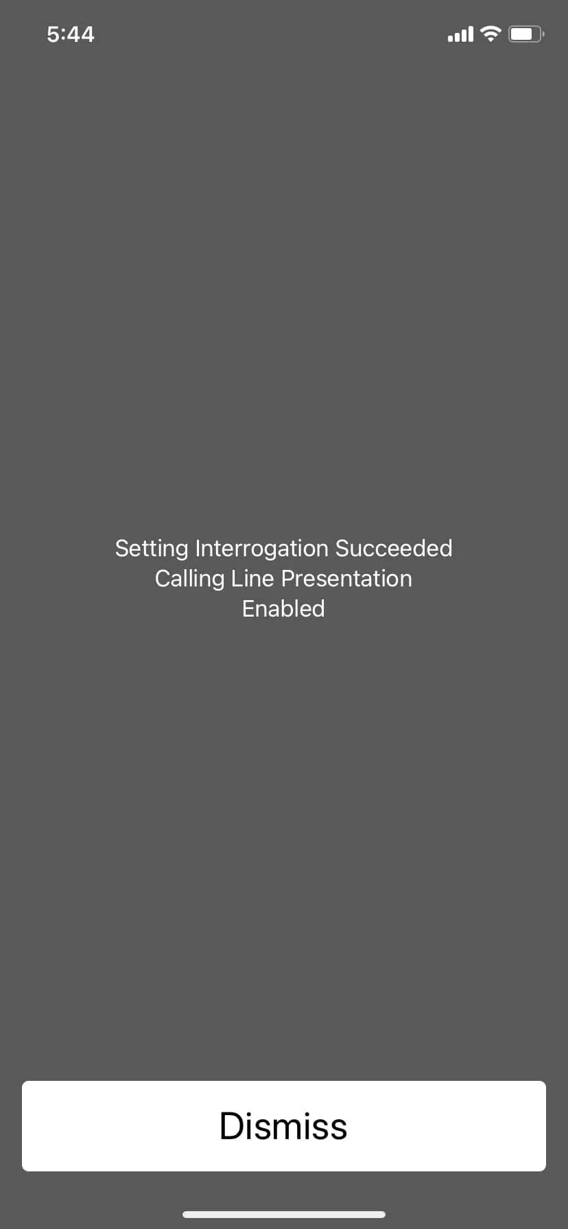 Trạng thái hiển thị số gọi đến (CLIP) trên iPhone