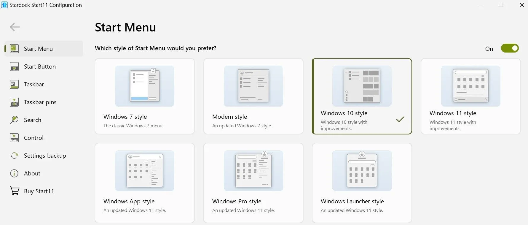 Tùy chỉnh kiểu Start Menu trên Windows 11 thành giao diện Windows 10.