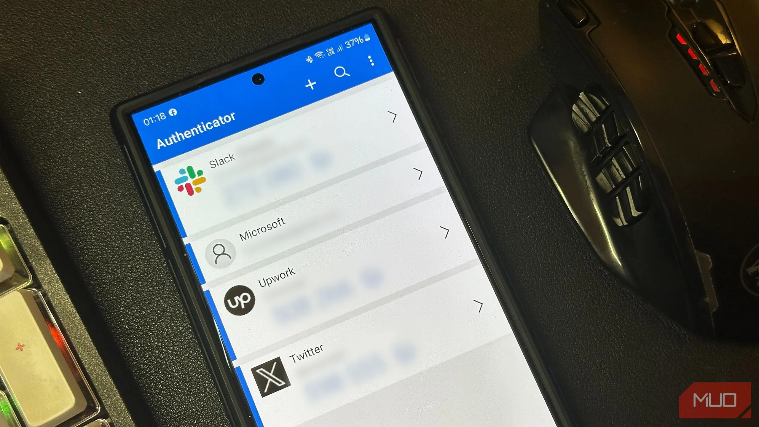 Ứng dụng Microsoft Authenticator trên Samsung Galaxy S24 Ultra